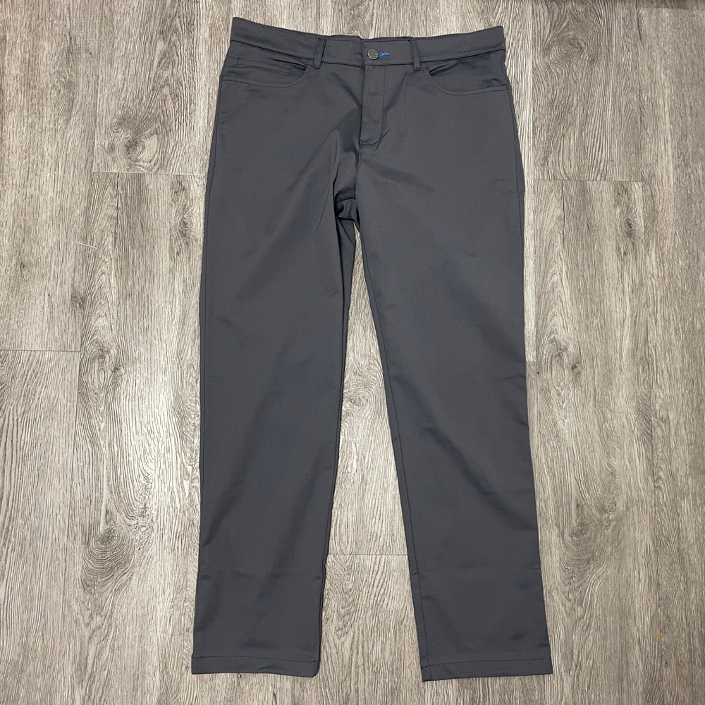 Twillory Pants Mens 36x30 Grey Golf Performance Tech Tailored Fit 5-Pocket Chino